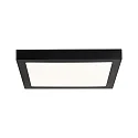 LED Aufbau-Panel ABIA, Eckig, 30x30cm, IP20, 230V, 22W 2700K 2200lm, Kunststoff, Schwarz matt