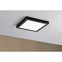 LED Aufbau-Panel ABIA, Eckig, 30x30cm, IP20, 230V, 22W 2700K 2200lm, Kunststoff, Schwarz matt