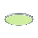 Paulmann LED Panel ATRIA RGBW, 230V, mit Backlight und FB, Ø 29.3cm, 12W 1400lm, Chrom matt