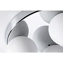Paulmann Decken-/Wandleuchte GOVE Rondell Badleuchte, 3x G9, IP44, Glas satiniert, chrom