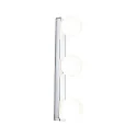 Decken-/Wandleuchte GOVE Balken Badleuchte, 3x G9, IP44, Glas satiniert, chrom