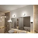 Paulmann LED Wandleuchte GOVE Badleuchte, 5W, IP44, Glas satiniert, chrom