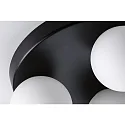 Paulmann Decken-/Wandleuchte GOVE Rondell Badleuchte, 3x G9, IP44, Glas satiniert, schwarz matt