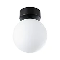 Paulmann LED Decken-/Wandleuchte GOVE Badleuchte, 9W, IP44, Glas satiniert, schwarz matt