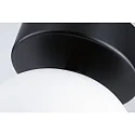 Paulmann LED Decken-/Wandleuchte GOVE Badleuchte, 9W, IP44, Glas satiniert, schwarz matt