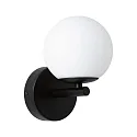 Paulmann LED Wandleuchte GOVE Badleuchte, 5W, IP44, Glas satiniert, schwarz matt