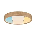 LED Deckenleuchte / Badleuchte TEGA, IP44, 22.5W 3000/4000/6500K (White Switch) 1200lm, schaltbar, Holz hell