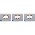Paulmann LED Deckenleuchte / Badleuchte TEGA, IP44, 22.5W 3000/4000/6500K (White Switch) 1200lm, schaltbar, Holz hell