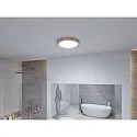 Paulmann LED Deckenleuchte / Badleuchte TEGA, IP44, 22.5W 3000/4000/6500K (White Switch) 1200lm, schaltbar, Holz hell