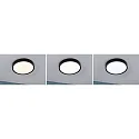 Paulmann LED Deckenleuchte / Badleuchte TEGA, IP44, 22.5W 3000/4000/6500K (White Switch) 1200lm, schaltbar, schwarz