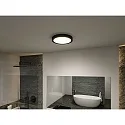 Paulmann LED Deckenleuchte / Badleuchte TEGA, IP44, 22.5W 3000/4000/6500K (White Switch) 1200lm, schaltbar, schwarz