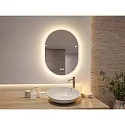Paulmann LED Leuchtspiegel MIRRA, IP44, oval, 60 x 80cm, 22W 3000-6500K (WhiteSwitch), mit Touchdimmer + Heizfunktion, weiß