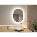 Paulmann LED Leuchtspiegel MIRRA, IP44, oval, 60 x 80cm, 22W 3000-6500K (WhiteSwitch), mit Touchdimmer + Heizfunktion, weiß