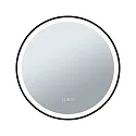 Paulmann LED Leuchtspiegel MIRRA, IP44, rund, Ø 59cm, 23.5W 2700/4000/6500K (WhiteSwitch), mit Touch-Dimmer + Heizfunktion, schwarz