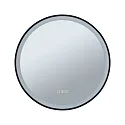 Paulmann LED Leuchtspiegel MIRRA, IP44, rund, Ø 59cm, 23.5W 2700/4000/6500K (WhiteSwitch), mit Touch-Dimmer + Heizfunktion, schwarz