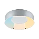 LED Deckenleuchte / Badleuchte CASCA, IP44, 30cm, 230V, 18W 3000/4000/6500K (White Switch) 1500lm, schaltbar, alu matt