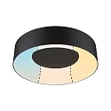 LED Deckenleuchte / Badleuchte CASCA, IP44, 30cm, 230V, 18W 3000/4000/6500K (White Switch) 1500lm, schaltbar, schwarz