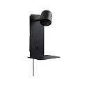 Wandleuchte MALENA Leseleuchte, 1x GU10, 230V, IP20, mit USB-C Anschluss, schwarz