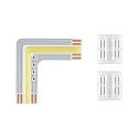 Zubehör für LED Strip MAXLED 500 EDGE FULL-LINE COB 90°, Ecke, 0,35W, 24V, 2700-6500K, silber