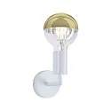 Paulmann Badezimmer-Wandleuchte RAVI, IP44, 230V, 1x E27 (Mix & Match), Metall, weiß