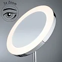 Paulmann LED Kosmetik-Spiegel MASUA, IP44, Stand-Version, 6W 2700/4000/6500K (WhiteSwitch), CRi < 90, mit Steckerkabel, neigbar, Chrom