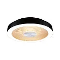 wall and ceiling luminaire VOLEA Ø 32CM direct / indirect IP44, gold, black, silver dimmable