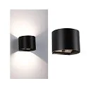 Paulmann LED Akku Wandleuchte NYORA UP&DOWN, rund, 2x 1W, 3000K, 330lm, IP44, schwarz