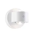 LED Akku Wandleuchte ZORIK UP&DOWN, rund, 2x 1,1W, 2700K, 220lm, IP44, dimmbar, weiß