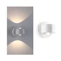 Paulmann LED Akku Wandleuchte ZORIK UP&DOWN, rund, 2x 1,1W, 2700K, 220lm, IP44, dimmbar, weiß