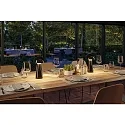 Paulmann battery table lamp ONZO with USB connection, with touch dimmer IP44, glossy, black dimmable