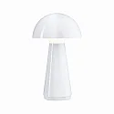 LED Akku-Tischleuchte ONZO, IP44, 2.6W 2700K 120lm, mit 3-Stufen Touch-Dimmer + USB-C Anschluss, Kunststoff, weiß