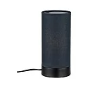 Paulmann table lamp PIA cylindrical, with switch E14, grey, black matt dimmable