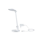Paulmann desk lamp DARBA adjustable, with brightness sensor, with touch dimmer, white matt dimmable
