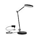 Paulmann LED Schreibtisch-Leuchte NUMIS QI, mit Qi-Ladefunktion, 11W 2700-6500K (White Switch) 1000lm, verstellbar, dimmbar, schwarz