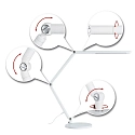 Paulmann desk lamp FLEXBAR CCT Switch, adjustable, with touch dimmer IP20, white dimmable