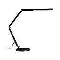 LED Schreibtischleuchte FLEXBAR, 9.5W 3000-6500K (White Switch) 700lm, 3-Step Touch-Dimmer, voll verstellbar, schwarz / Chrom