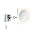 Paulmann LED Kosmetikspiegel JORA, IP44, 230V, 3.3W 2700/4000/6500K (WhiteSwitch) 60lm, mit Touch-Schalter, Chrom / weiß