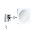 Paulmann LED Kosmetikspiegel JORA, IP44, 230V, 3.3W 2700/4000/6500K (WhiteSwitch) 60lm, mit Touch-Schalter, Chrom / weiß
