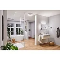 Paulmann LED Kosmetikspiegel JORA, IP44, 230V, 3.3W 2700/4000/6500K (WhiteSwitch) 60lm, mit Touch-Schalter, Chrom / weiß