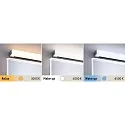 Paulmann LED Wandleuchte / Spiegelleuchte HomeSpa TOVA, IP44, TunableWhite, dimmbar, mit FB, 90cm, 8.7W 750lm, Chrom / Weiß