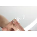 Paulmann LED Leuchtspiegel MIRRA, IP44, rund, Ø 60cm, 45W 3000/4000/6500K (WhiteSwitch), mit Touch-Dimmer + Heizfunktion, weiß