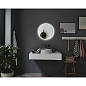 Paulmann LED Leuchtspiegel MIRRA, IP44, rund, Ø 60cm, 45W 3000/4000/6500K (WhiteSwitch), mit Touch-Dimmer + Heizfunktion, weiß
