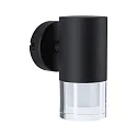 Paulmann LED Bad-Wandleuchte KAME, IP44, zylindrisch, 1-flammig, 5W 3000K 320lm, Acryl / Metall, signalschwarz
