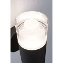 Paulmann LED Bad-Wandleuchte KAME, IP44, zylindrisch, 1-flammig, 5W 3000K 320lm, Acryl / Metall, signalschwarz