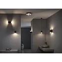 Paulmann LED Bad-Wandleuchte KAME, IP44, zylindrisch, 1-flammig, 5W 3000K 320lm, Acryl / Metall, signalschwarz