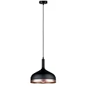 Paulmann Pendant luminaire Neordic Embla 1 flame, black /copper