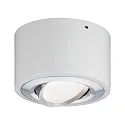 Paulmann LED Deckenleuchte ARGUN, schwenkbar, Weiß matt / Alu gebürstet, 1-flammig, 1x 4.8W 3000K 475lm