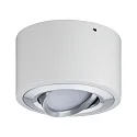Paulmann LED Deckenleuchte ARGUN, schwenkbar, Weiß matt / Alu gebürstet, 1-flammig, 1x 4.8W 3000K 475lm