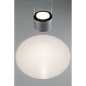 Paulmann pendant luminaire ALDAN LED up / down, 3 flames, brushed aluminium, black dimmable
