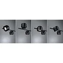 Paulmann LED Pendelleuchte PURIC PANE I 3STEP DIM, 6-flammig, 6x 4.5W 2700K 350lm 55°, dreh- und neigbar, schwarz